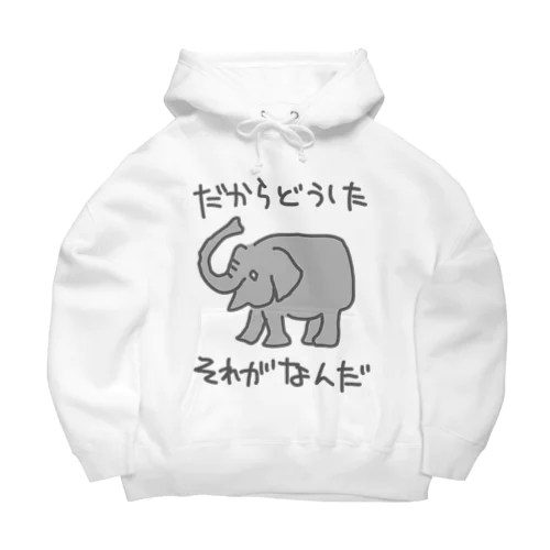 それがどうした【ゾウ】 Big Hoodie