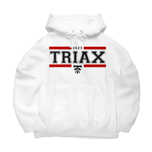 TRIAX White ビッグシルエットパーカー