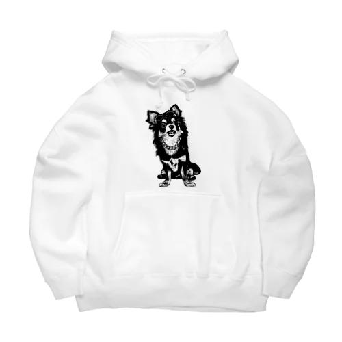 白フチカイ Big Hoodie