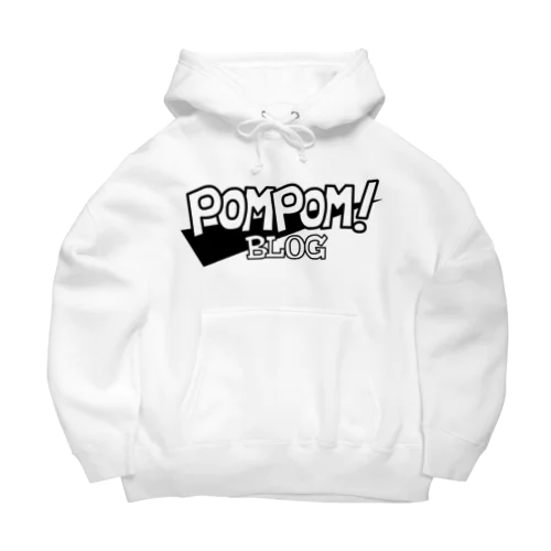 Pom Pom Blog Logo 2nd（black） ビッグシルエットパーカー