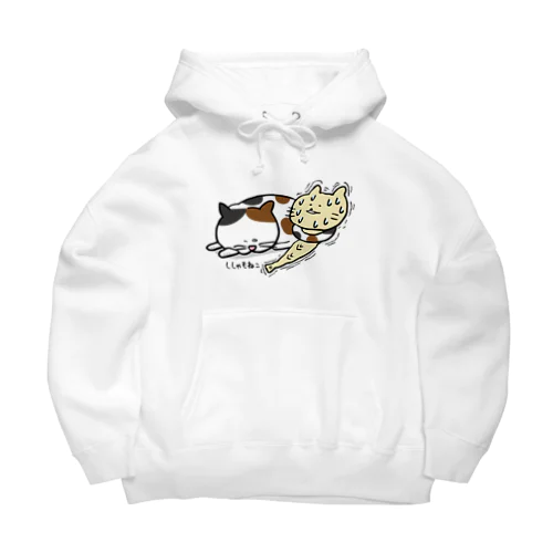 猫ガクブルししゃもねこ Big Hoodie