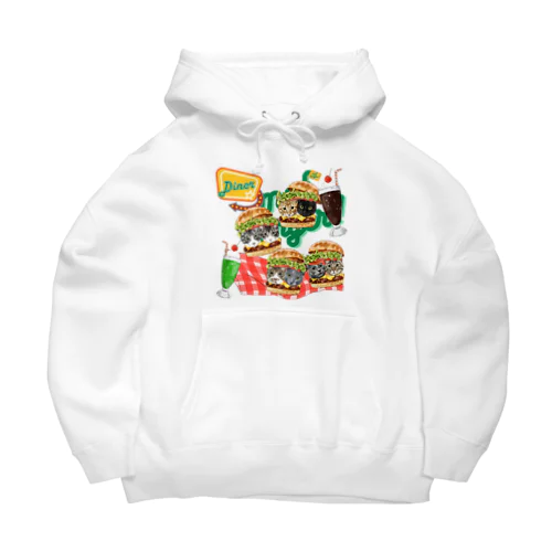 muchaguraainima hamburger Big Hoodie