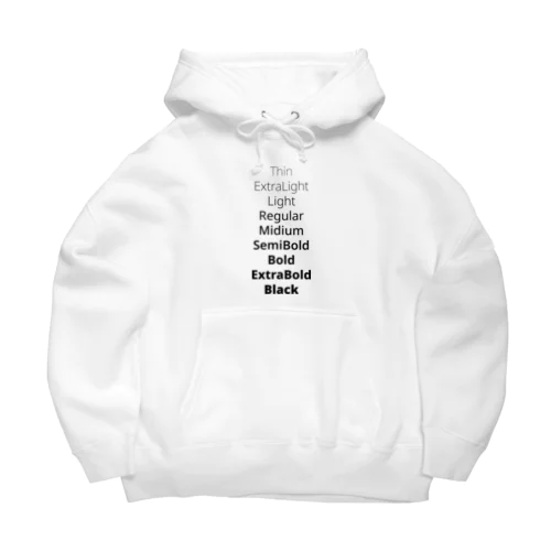 Font Weight Big Hoodie