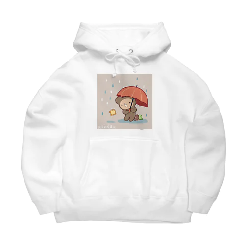 雨降りしいくま Big Hoodie