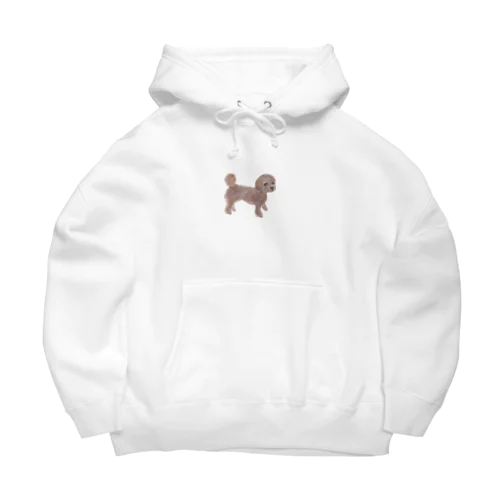 水彩画トイプードルこっち見た Big Hoodie