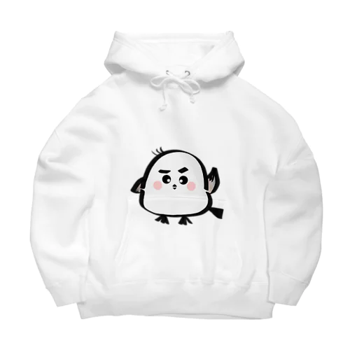 手をあげるシマエナガくん Big Hoodie