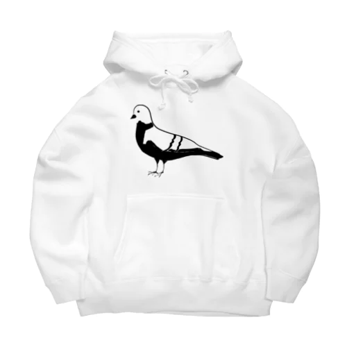 鳩のシルエット Big Hoodie