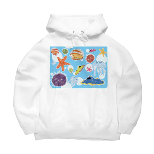 ゆるい海のいきもの Big Hoodie