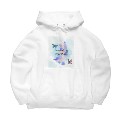 水彩キャット Big Hoodie