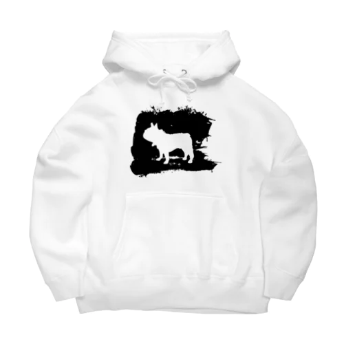 墨絵のフレンチブルドッグ Big Hoodie