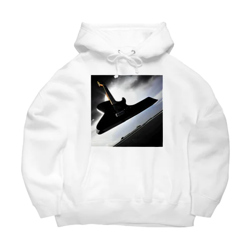 空中に浮いてる巨大ギター Big Hoodie