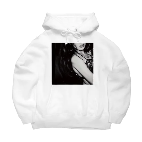 The Intersection of a Turning Woman and AI: A Genesis of New Life #011 #forntprint Big Hoodie