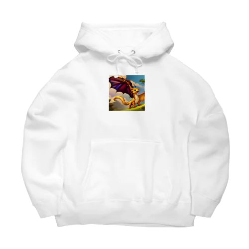 可愛い龍のイラストグッズ Big Hoodie