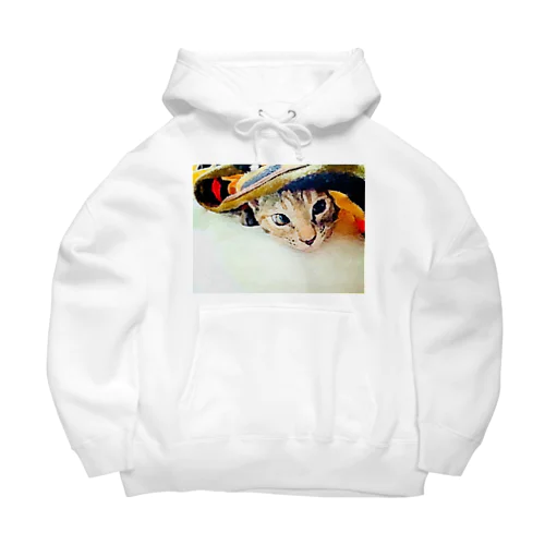 ブランケットからひょっこりニャンコ🐱 Big Hoodie