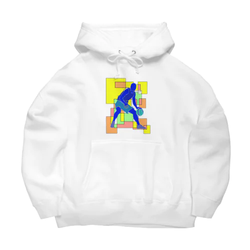 カラフルバスケットボール Big Hoodie