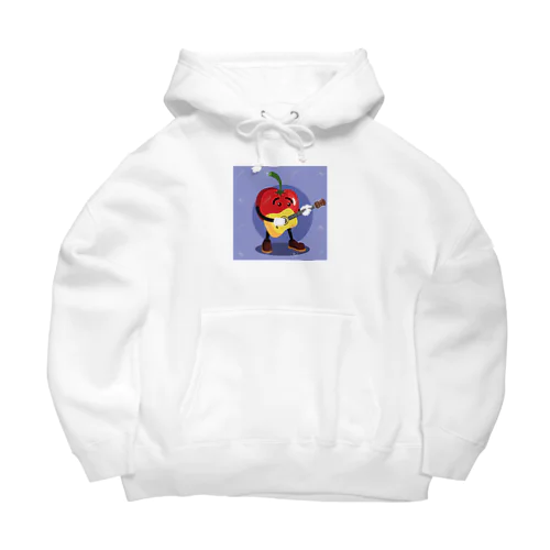 イラストのギターを弾くトマトくん Big Hoodie