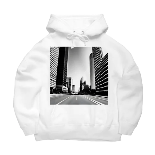 都市の鼓動：白黒で描くアーバンスケープ Big Hoodie