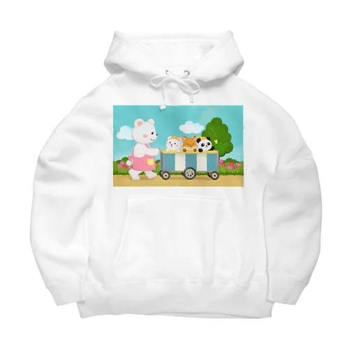 くまちゃん・みんなでお散歩 Big Hoodie