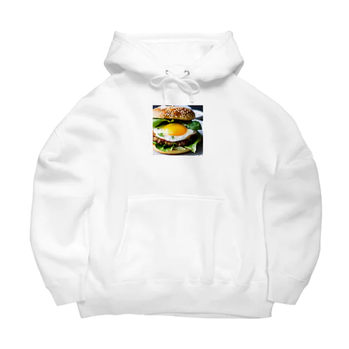 半熟とろけるハンバーグ チーズ愛好家の夢！ Big Hoodie