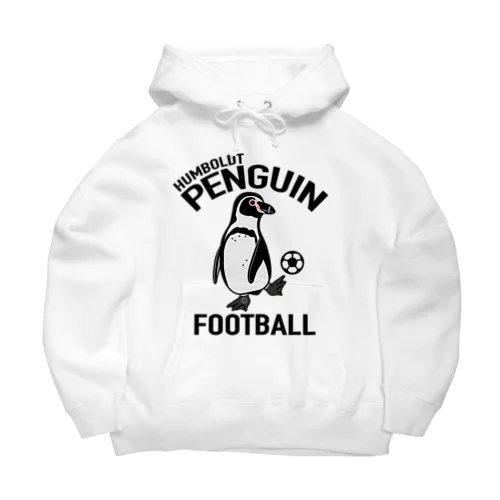 ペンギン・サッカー・PENGIN・イラスト・デザイン・Tシャツ・アニマル・フンボルトペンギン・スポーツ・動物・アイテム・グッズ・FOOTBALL ビッグシルエットパーカー