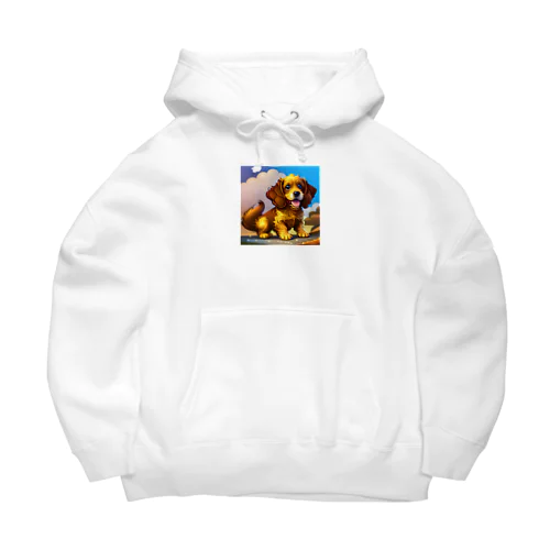 可愛い犬のイラストのグッズ Big Hoodie