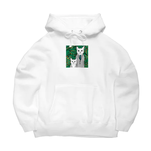 2匹の猫 Big Hoodie