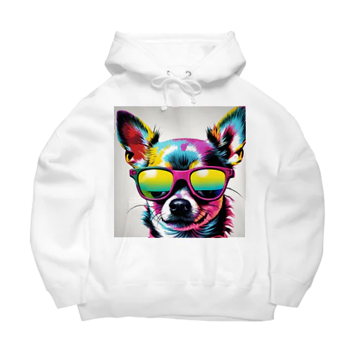 サングラス　チワワ Big Hoodie