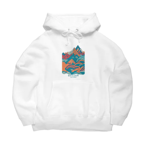 【BLUE NORTH】ボルダーデザイン5 Big Hoodie