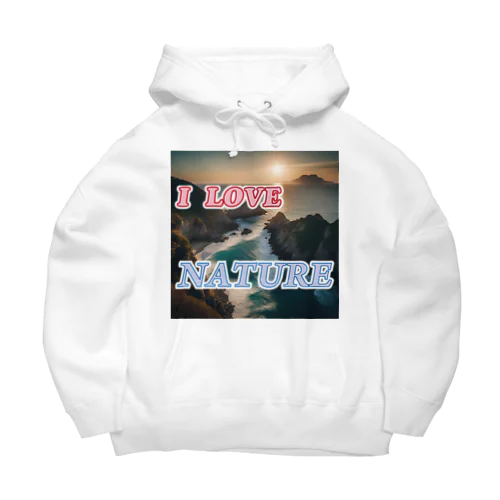 I LOVE NATURE Big Hoodie