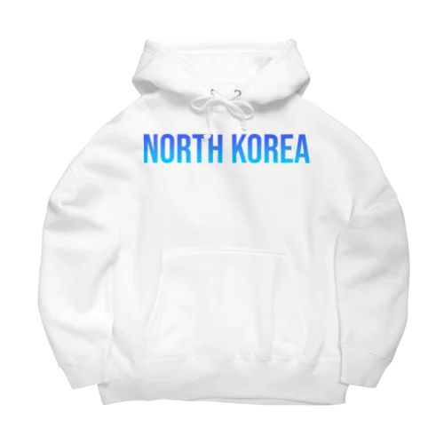 北朝鮮 ロゴブルー Big Hoodie