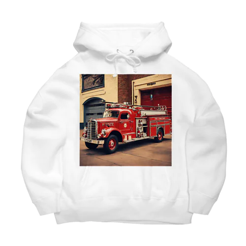 レトロ消防車 Big Hoodie