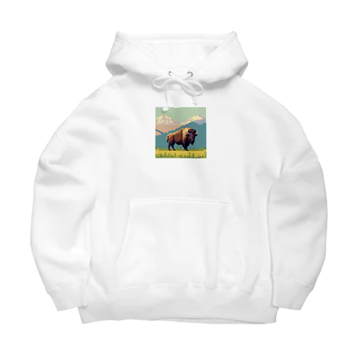 ドット絵のバッファロー Big Hoodie