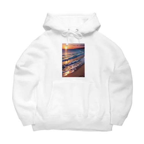 浜辺の夕日 Big Hoodie