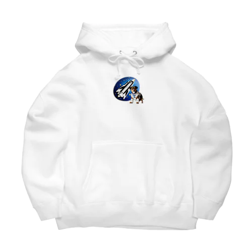 宇宙開拓だワン！（先ずは、宇宙ゴミの清掃からね💕） Big Hoodie