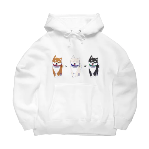 3色柴犬 Big Hoodie