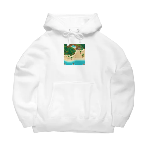 美しいビーチ Big Hoodie