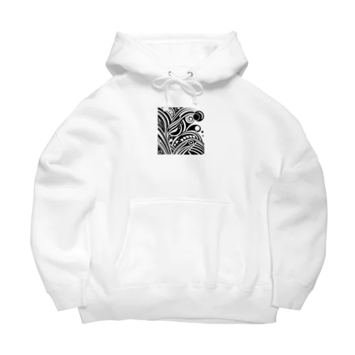 顔っぽい何か Big Hoodie