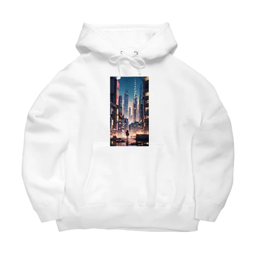 AI「ディストピアに希望の光」 Big Hoodie