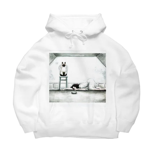 シャム猫娘 シングル「リボとリール」ジャケットイラストグッズ Big Hoodie