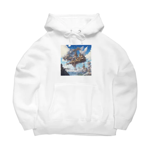 空に浮かぶ島のファンタジーグッズ Big Hoodie