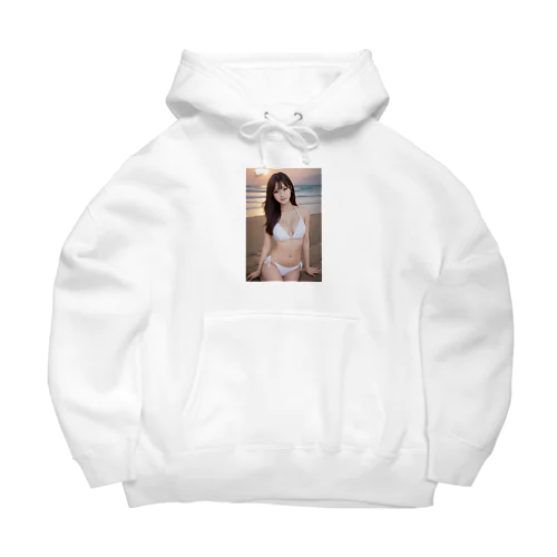 白い水着の彼女 Big Hoodie