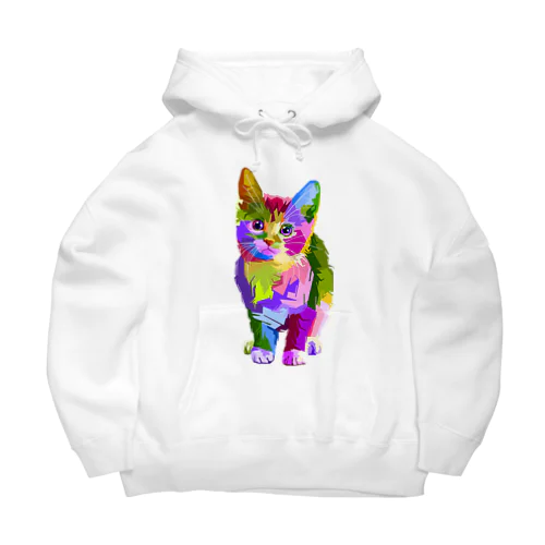 猫のイラストグッズ Big Hoodie