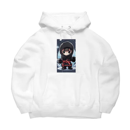 とっても小さな忍者さんのキュートなイラスト入り Big Hoodie