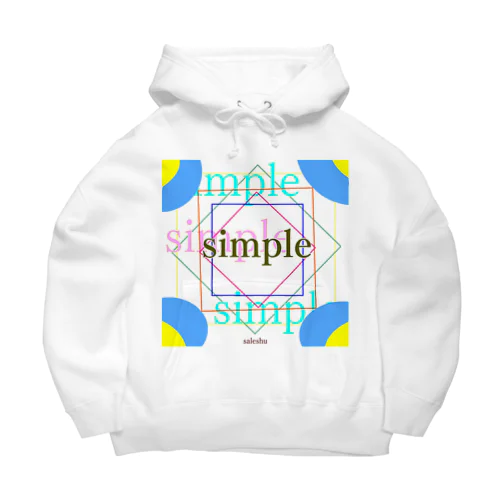 simple8 ビッグシルエットパーカー