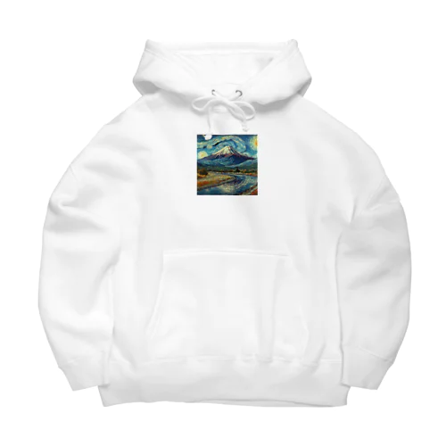 ゴッホ風フジヤマ Big Hoodie