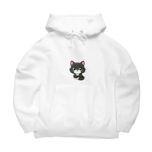 グレーマーブル・ハチワレ仔猫コレクション Big Hoodie