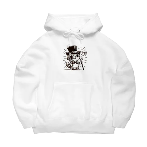 ハットを被ったねこ🐈 Big Hoodie