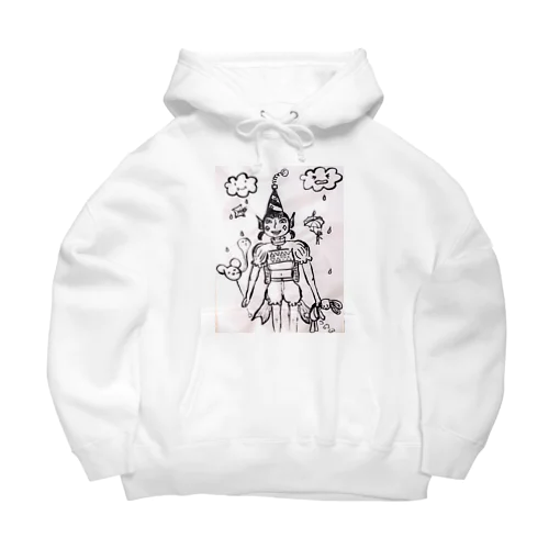 遊園地のピエロ Big Hoodie