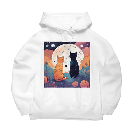 にゃんこのお月見 Big Hoodie