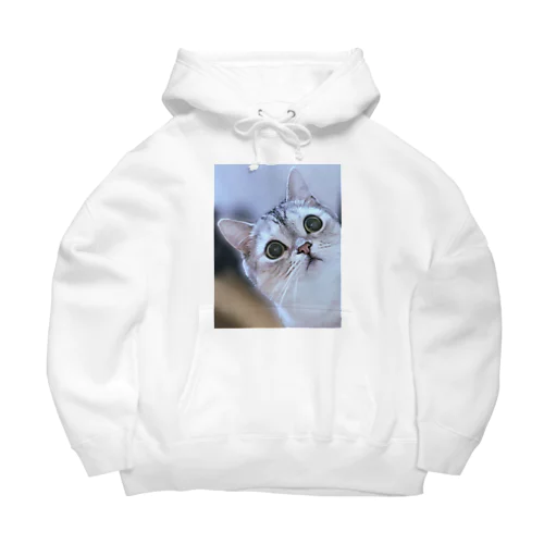 猫の名前はレオ Big Hoodie